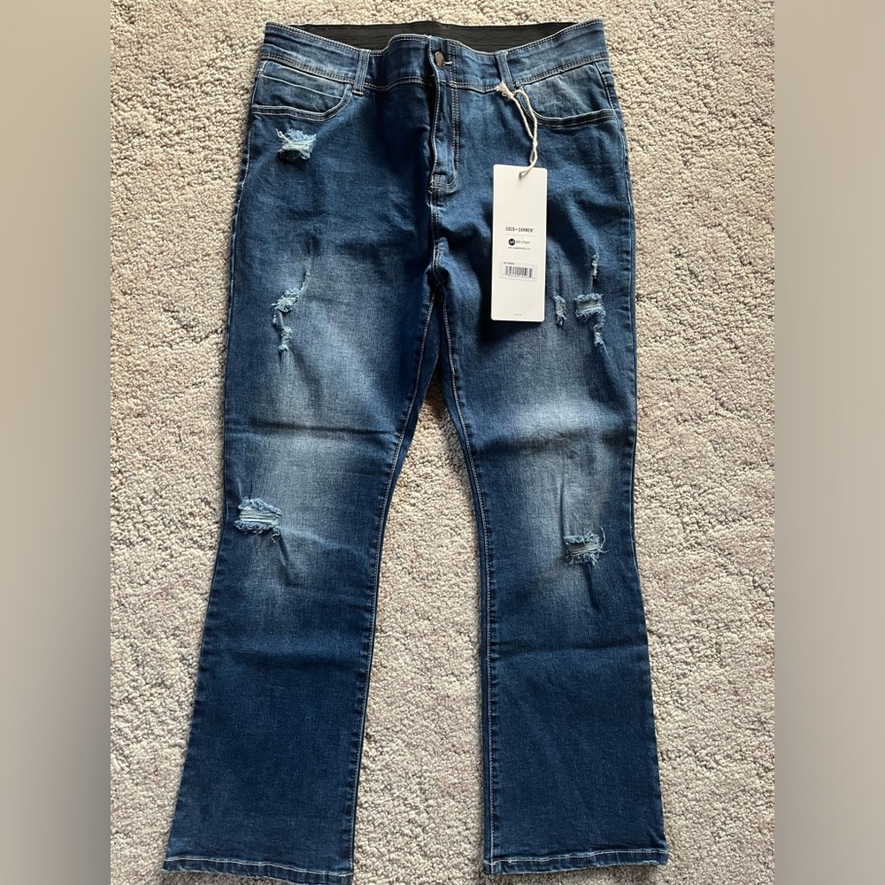 Coco + Carmen Blue Boot Cut Jeans